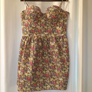 Victoria's Secret floral bustier dress.